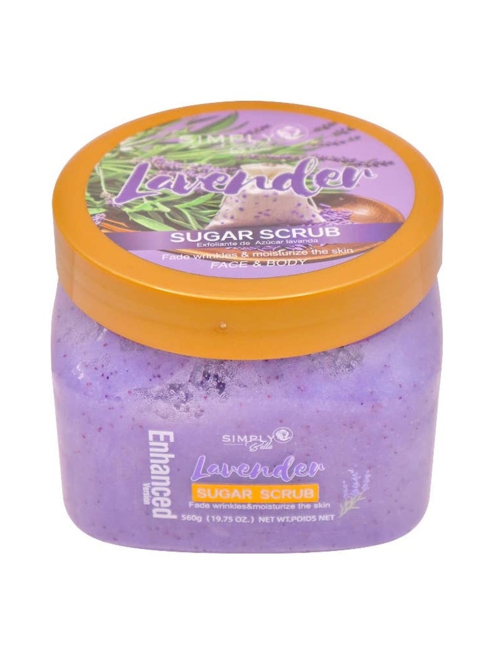 Lavender Sugar Scrub, Simply Bella, 19.75 oz